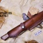 Precision Slicing: 12-Inch Damascus Steel Hunting Meat Knife