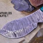 Wild: 7-Inch Damascus Steel Jungle Skinning Knife
