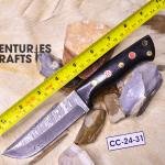 Survival Mastery: 9-Inches Damascus Steel Survival Knife
