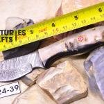 Hunting Ready: 6.5-Inch Damascus Steel skinning Knife