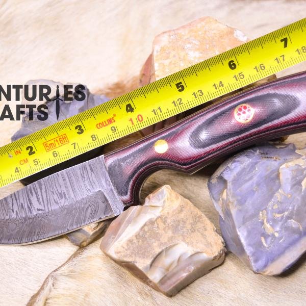 Rugged Precision: 8-Inch Damascus Steel Jungle Blade