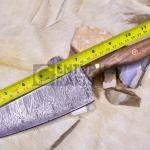12.5-Inch Damascus Chef Knife, Camping and Hunting Customs Hand Made.