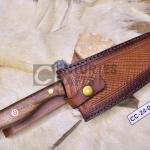 12.5-Inch Damascus Chef Knife, Camping and Hunting Customs Hand Made.