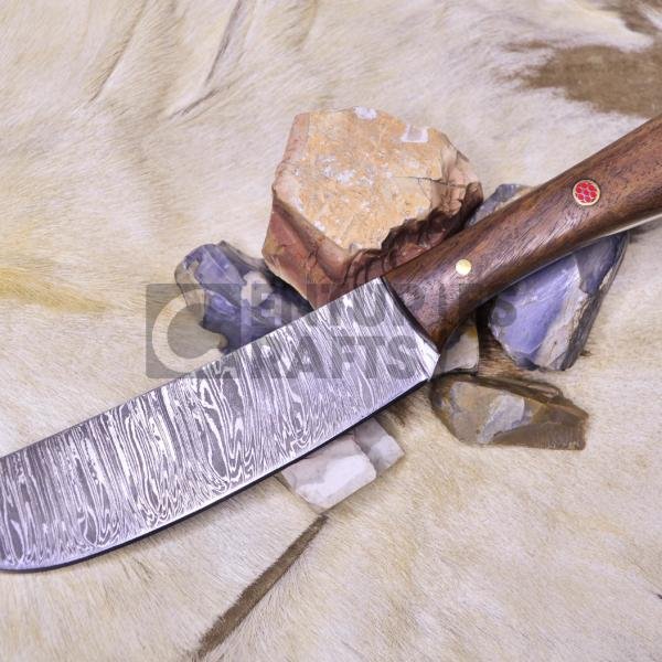 12-Inch Hand Made Damascus, Hunting, Camping, Bush Craft and Chef Knife.